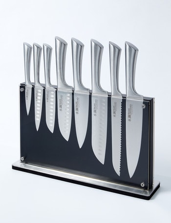 Baccarat Damashiro Knives & Knife Bock, Set of 9 product photo