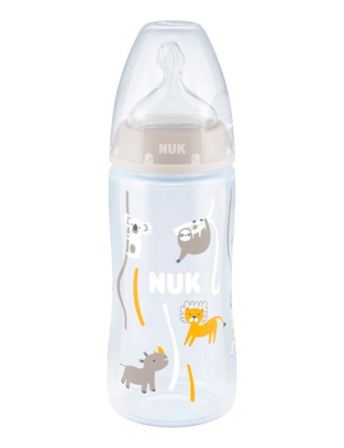 Nuk First Choice + BPA-Free Baby Bottle, 300ml, Assorted product photo View 02 L