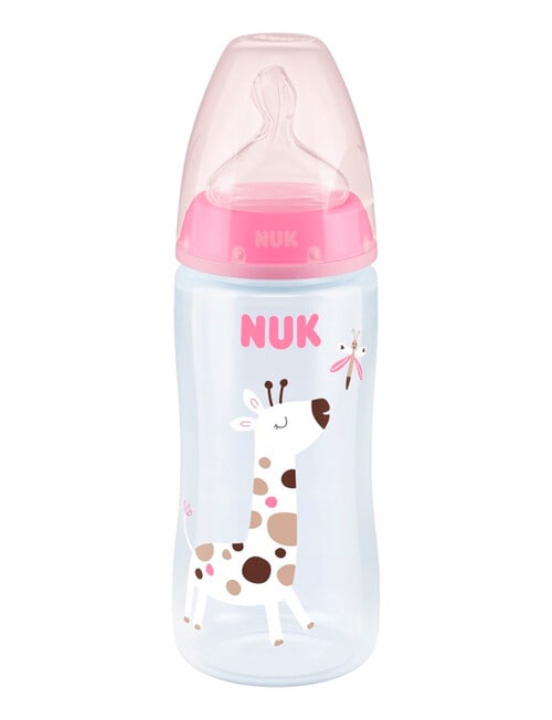 Nuk First Choice + BPA-Free Baby Bottle, 300ml, Assorted product photo View 03 L