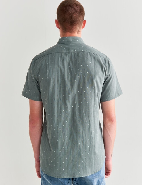 Tarnish Double Layer Dot Shirt, Khaki product photo View 02 L