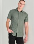 Tarnish Double Layer Dot Shirt, Khaki product photo View 05 S
