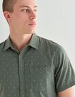 Tarnish Double Layer Dot Shirt, Khaki product photo