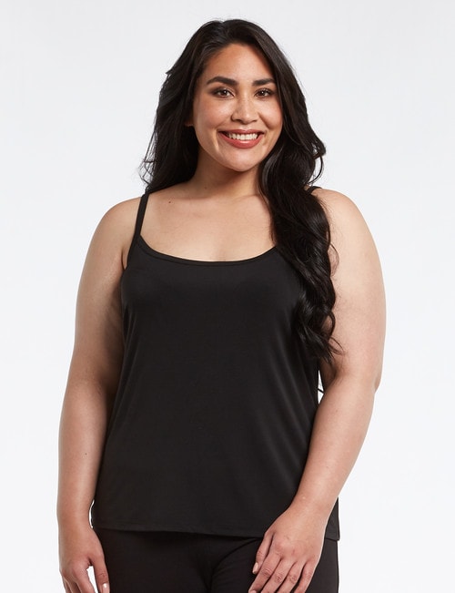 Bodycode Curve Dry-Knit Cami, Black - Tops