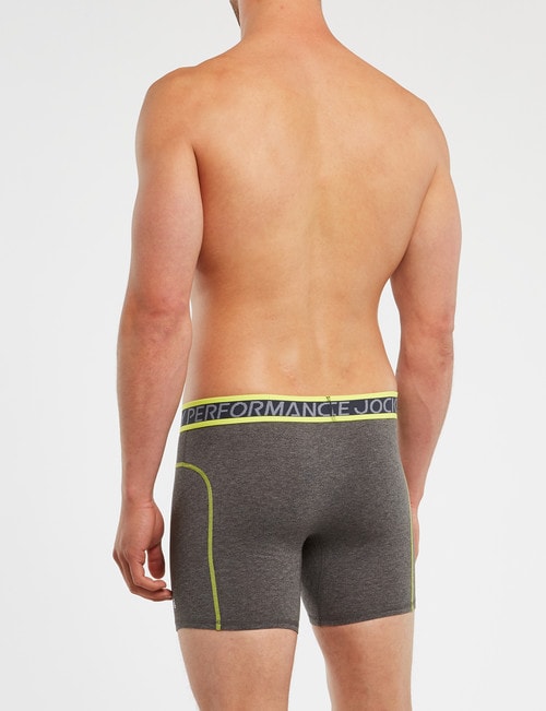 Jockey Performance Cotton Edge Midway Trunk, Grey product photo View 02 L