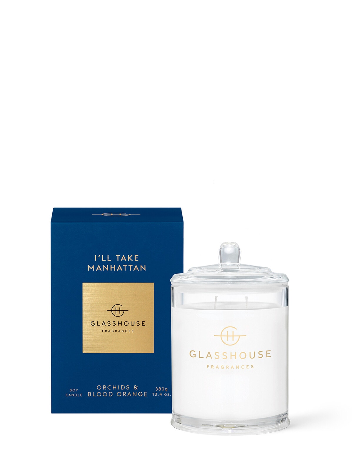 Glasshouse Fragrances I'll Take Manhattan Candle, 380g Candles & Home