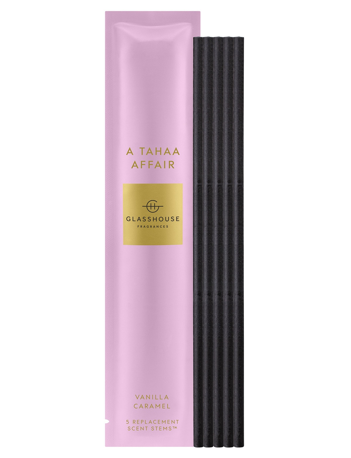 Glasshouse Fragrances A Tahaa Affair Replacement Scent Stems, 5Pack