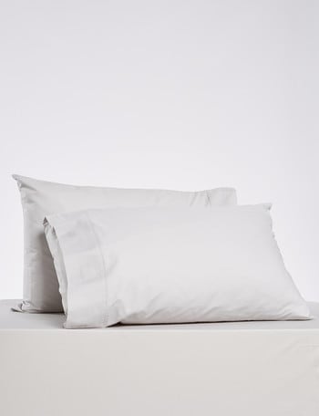 Haven Essentials 225TC Cotton Rich Standard Pillowcase, Pair, Silver product photo