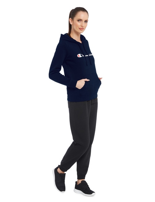 Champion Script Hoodie, Navy product photo View 03 L