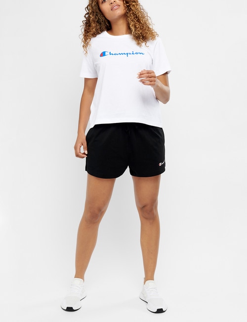 Champion Script Jersey Short, Black product photo View 04 L