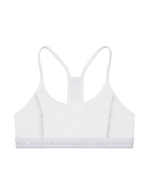 Jockey Dry Impact Crop, White, 8-16 product photo