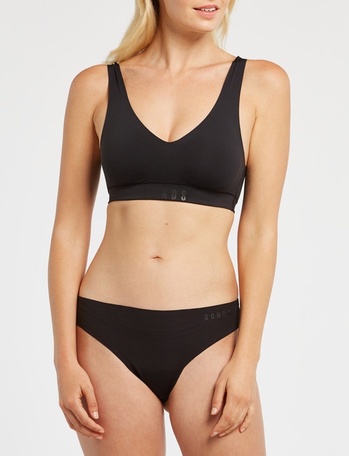 Bonds Invisi Free Cuts Gee, Black product photo View 03 L