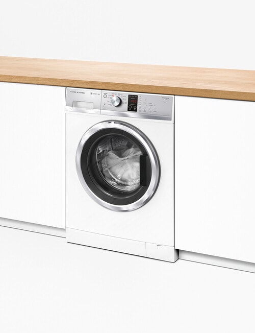 Fisher & Paykel 8kg Front Load QuickSmart Washing Machine, White, WH8060J3 product photo View 03 L