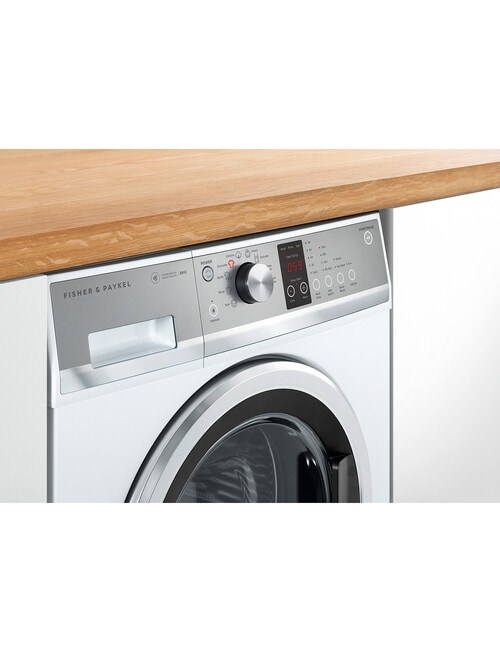 Fisher & Paykel 8kg Front Load QuickSmart Washing Machine, White, WH8060J3 product photo View 06 L