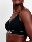 Bonds Retro Rib Wirefree Tee Bra, Black product photo View 03 S