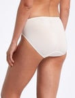 Jockey Woman NPLP No Ride Up Lace Hi-Cut Brief, Cream product photo View 02 S