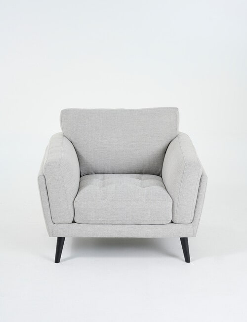 LUCA Furniture Hendrix Fabric Chair, Silver product photo