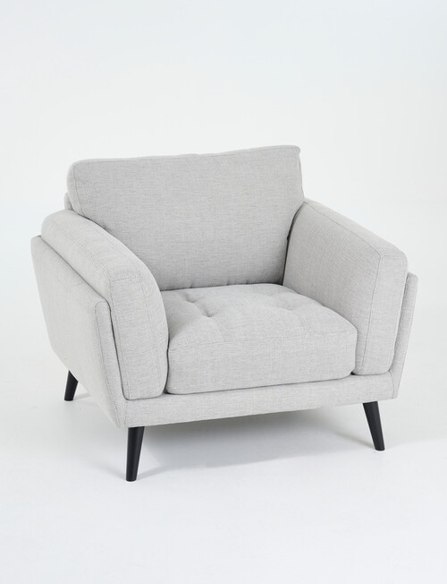 LUCA Furniture Hendrix Fabric Chair, Silver product photo View 02 L