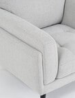 LUCA Furniture Hendrix Fabric Chair, Silver product photo View 03 S