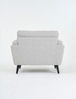 LUCA Furniture Hendrix Fabric Chair, Silver product photo View 05 S