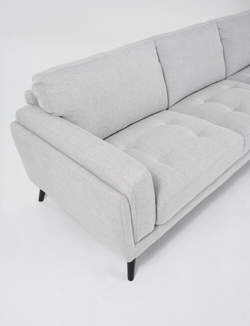 LUCA Furniture Hendrix Fabric 2.5 Seater Sofa with Right Hand Chaise, Silver product photo View 03 L