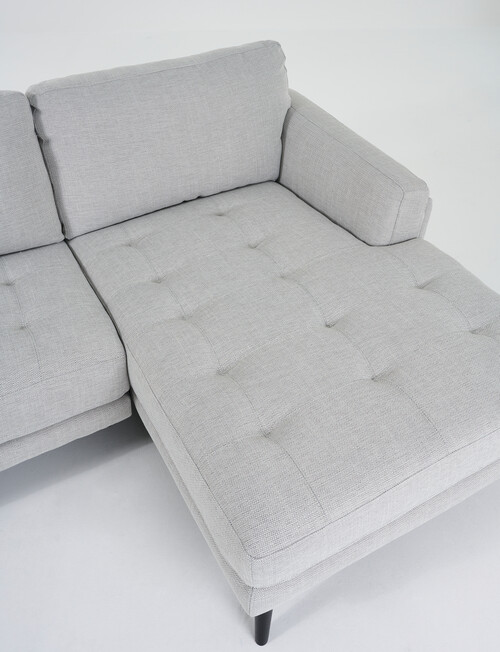 LUCA Furniture Hendrix Fabric 2.5 Seater Sofa with Right Hand Chaise, Silver product photo View 04 L