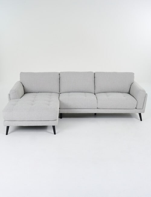 LUCA Furniture Hendrix Fabric 2.5 Seater Sofa with Left Hand Chaise, Silver product photo
