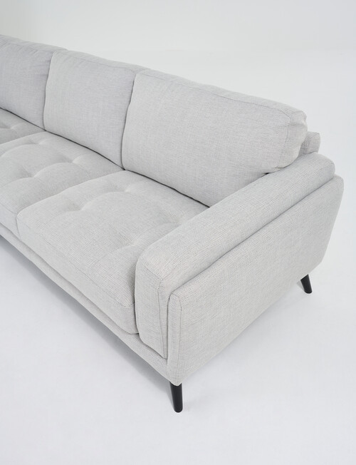 LUCA Furniture Hendrix Fabric 2.5 Seater Sofa with Left Hand Chaise, Silver product photo View 03 L