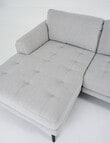 LUCA Furniture Hendrix Fabric 2.5 Seater Sofa with Left Hand Chaise, Silver product photo View 04 S