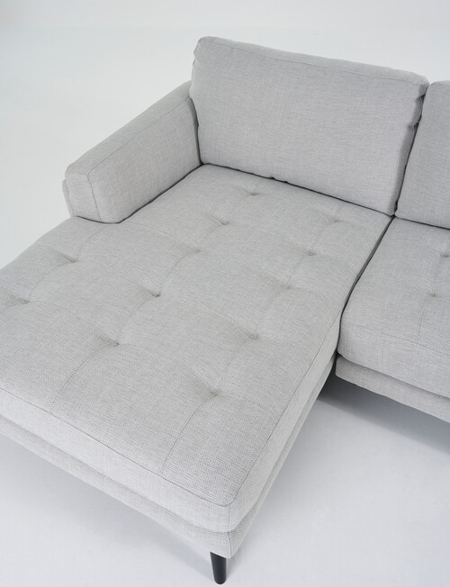 LUCA Furniture Hendrix Fabric 2.5 Seater Sofa with Left Hand Chaise, Silver product photo View 04 L