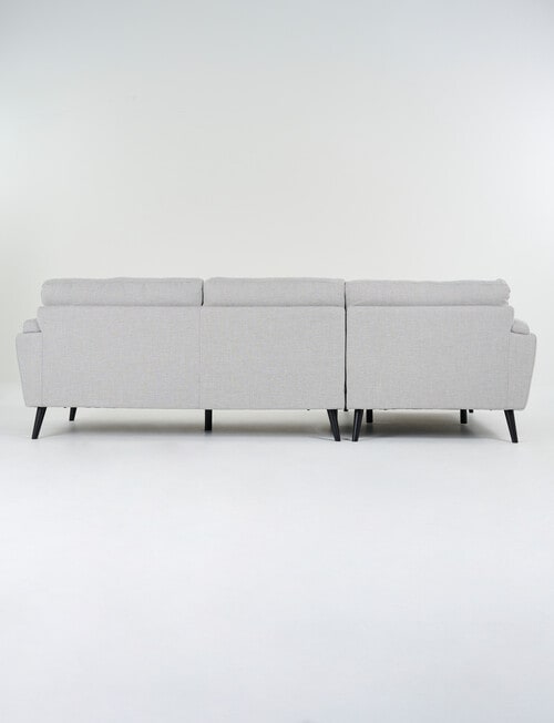 LUCA Furniture Hendrix Fabric 2.5 Seater Sofa with Left Hand Chaise, Silver product photo View 05 L