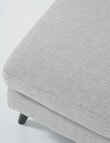 LUCA Furniture Hendrix Fabric Ottoman, Silver product photo View 03 S
