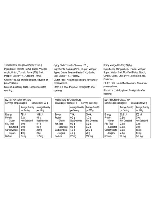 Random Harvest Chutney Trio, 3-Pack product photo View 02 L