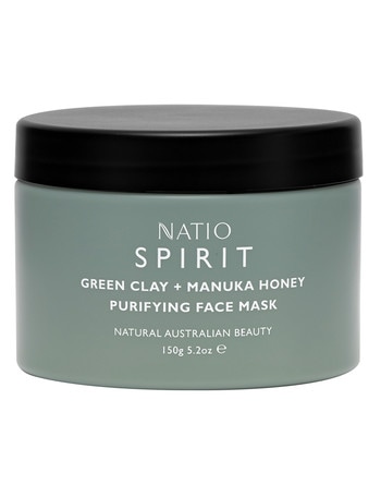 Natio Spirit Green Clay & Manuka Honey Purifying Face Mask, 150g product photo