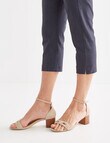 Ella J Bengaline Classic Crop Pant, Washed Navy product photo View 04 S