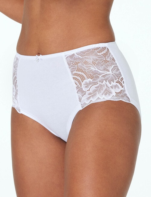 Bendon Embrace Full Brief, White product photo View 02 L