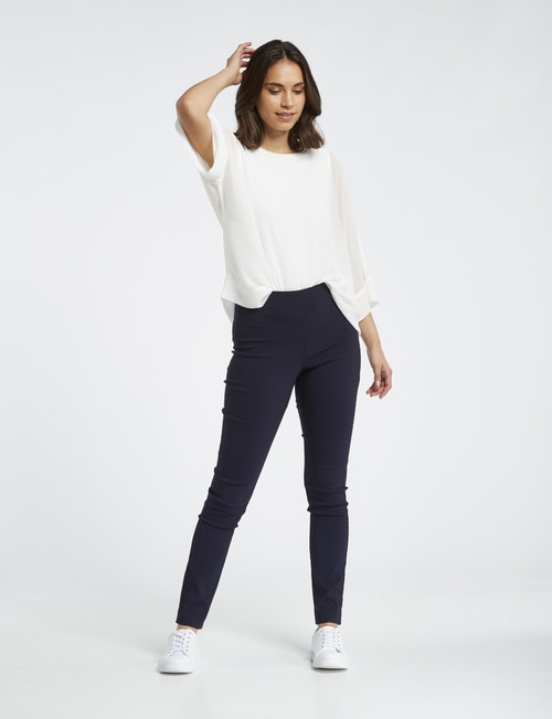 Whistle Regular Length Bengaline Pant, Midnight product photo View 03 L