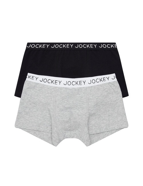 Jockey Trunk, 2-Pack, Black & Grey, 3-16 product photo
