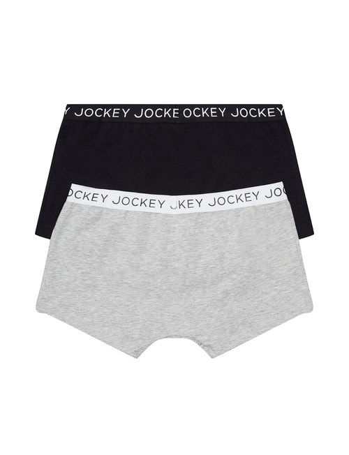 Jockey Trunk, 2-Pack, Black & Grey, 3-16 product photo View 02 L