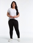 Denim Republic Curve Skinny Pull-On Ultra Stretch Jean, Black product photo View 03 S