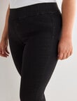 Denim Republic Curve Jegging Pull-On Ultra Stretch Jean, Black product photo View 04 S