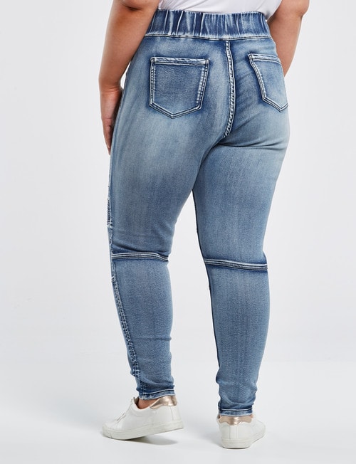 Denim Republic Curve Skinny Pull-On Ultra Stretch Jean, Blue product photo View 02 L