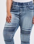 Denim Republic Curve Skinny Pull-On Ultra Stretch Jean, Blue product photo View 04 S