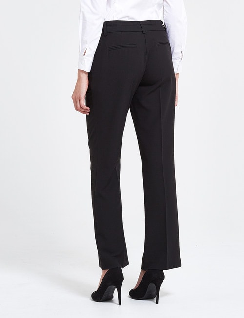 Oliver Black Two-Way-Stretch Classic Pant, Longer-Length, Black product photo View 02 L