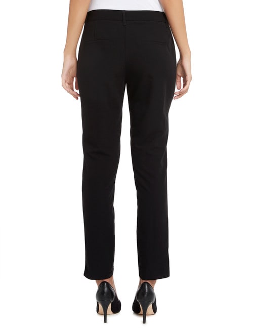 Oliver Black Two-Way-Stretch Tapered Leg Pant, Longer-Length, Black product photo View 02 L