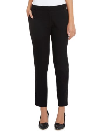 Oliver Black Two-Way-Stretch Tapered Leg Pant, Longer-Length, Black product photo