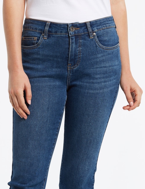 Denim Republic Core Skinny Crop, Dark Blue product photo View 04 L