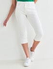 Denim Republic Core Skinny Crop, White product photo