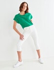 Denim Republic Core Skinny Crop, White product photo View 03 S