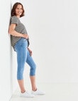 Denim Republic Core Skinny Crop, Blue Wash product photo View 03 S