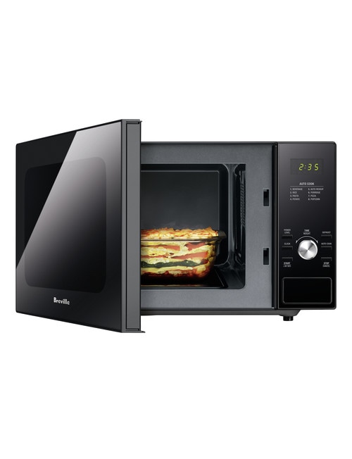 Breville Silhouette Flatbed Microwave, LMO428BLK product photo View 02 L
